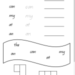 sight word activity sheet